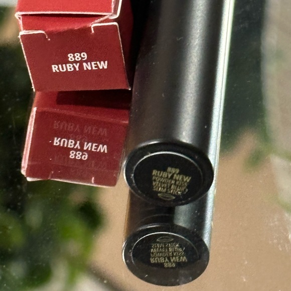 Mac Cosmetics Powder Kiss Velvet Blur Slim Stick Lipstick | Ruby New | Brand New - Picture 5 of 9